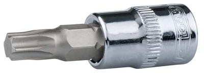 Torx Stecknuss T27 1/4' KS Tools CHROMEplus, Bit auf Hänger