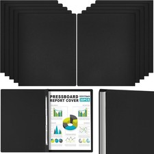 30 Pcs 8.5'' x 11'' Pressboard Report Cover, 3'' Capacity Metal Prong Fastener