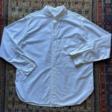 Nanamica Button Down Collar Wind Shirt Sz XL - White