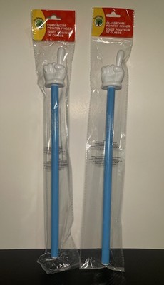 Lot Of 2 Teaching Tree The Classroom Pointer Finger 15.5  Mickey Blue New
