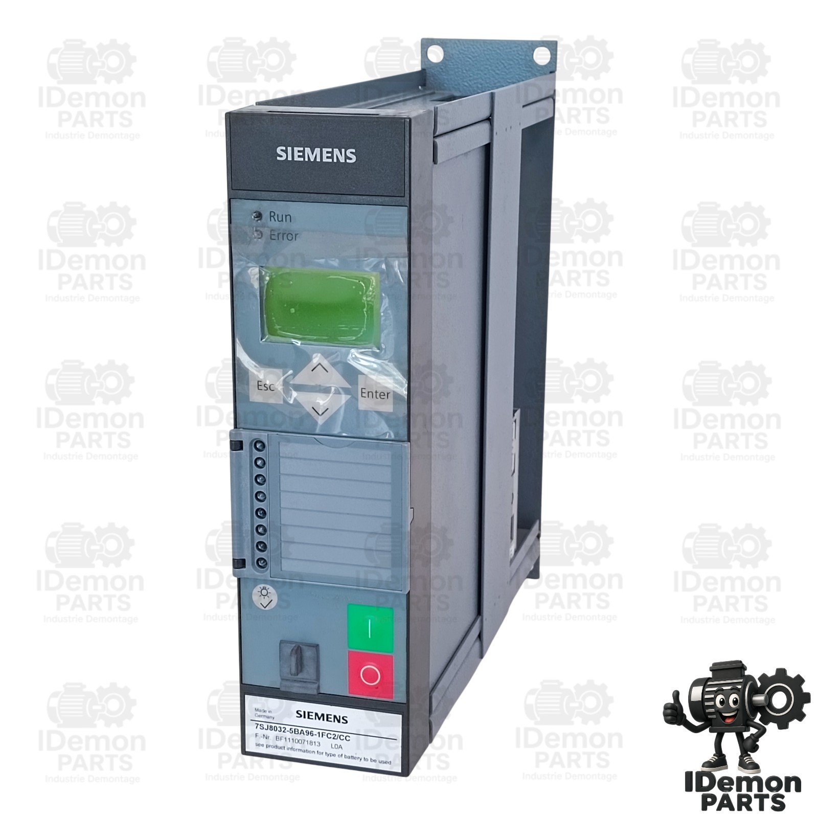 Siemens SIPROTEC 4 7SJ8032-5BA96-1FC2/CC Digital Overcurrent Protection Relay