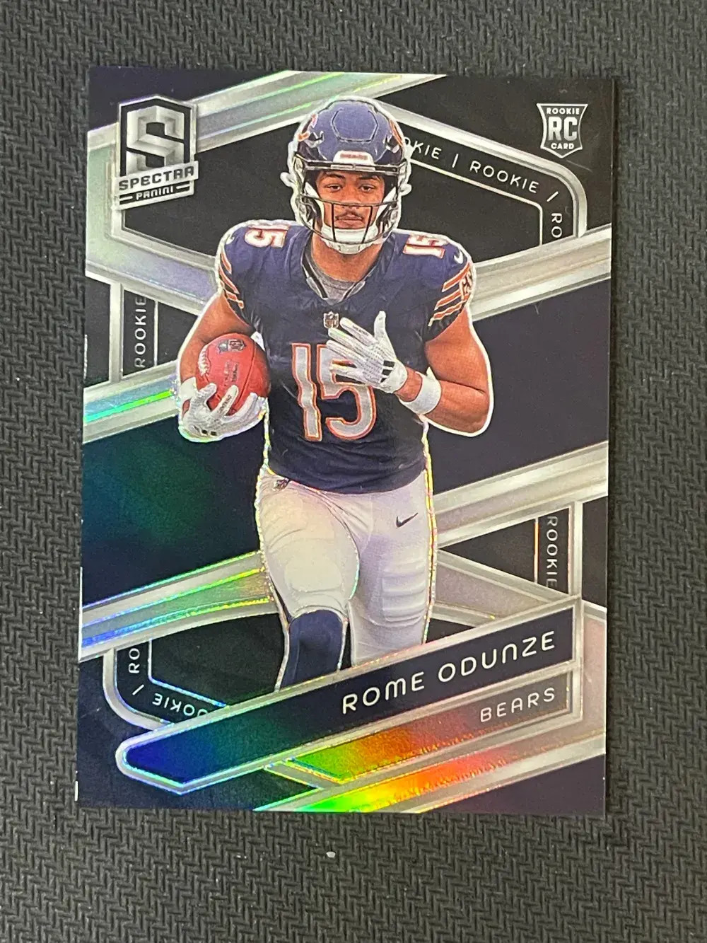 2024 Panini Spectra - Rookies Rome Odunze #120 Silver Prizm (RC) JP