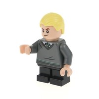 1X Lego Minifigur Harry Potter Draco Malfoy Slytherin Pullover Beine Kurz Hp148