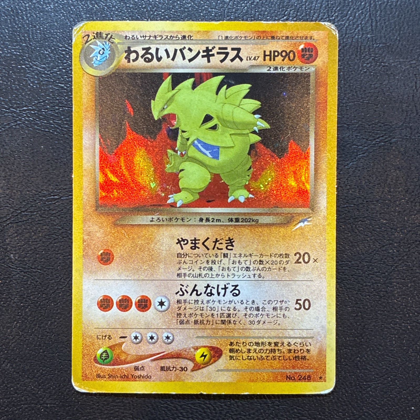 Dark Tyranitar No. 248 Holo Neo Destiny Japanese Pokemon Card Nintendo Japan