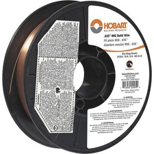 Hobart MIG Welding Wire, ER70S-6 Carbon Steel, .035in., 10-Lb. Spool, Model#