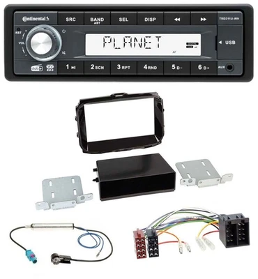 Continental MP3 AUX USB DAB 1DIN Autoradio für Alfa Giulietta ab 2013 ISO piano- - Bild 1 von 4