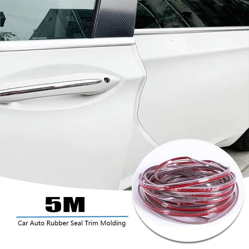 5M/16ft U Shape Rubber Seal Car Door Edge Guard Molding Trim Protectors Strip - Image 2 of 4