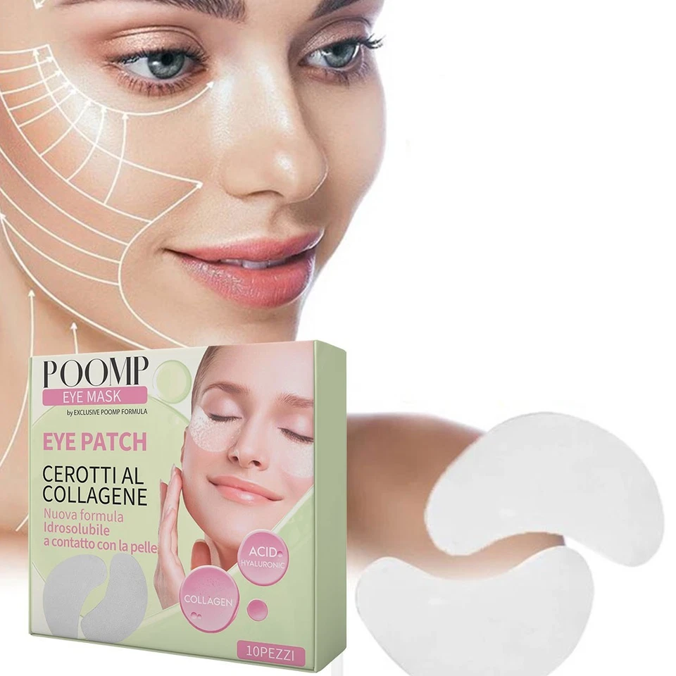 Poomp Eye Patch 2x – Maschere Occhi al Collagene – 20 Patch Idratanti Anti-Age | - Immagine 3 di 4