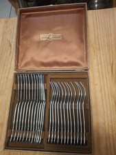 Ménagère Devouge Dupont - couverts à poissons en inox avec coffret d'origine