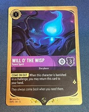 Disney Lorcana - Will O' The Wisp 51/P3 FOIL Promo Card TCG Wilds Unknown