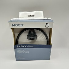 MOEN Banbury Towel Ring in Matte Black