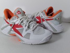 Zapatos Diadora B Icon C6389 Blanco/Rojo Ardiente Para Mujer US 9 EXCELENTE ESTADO