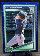 2025 Donruss Optic Blue Velocity #180 Colt Emerson - Seattle Mariners