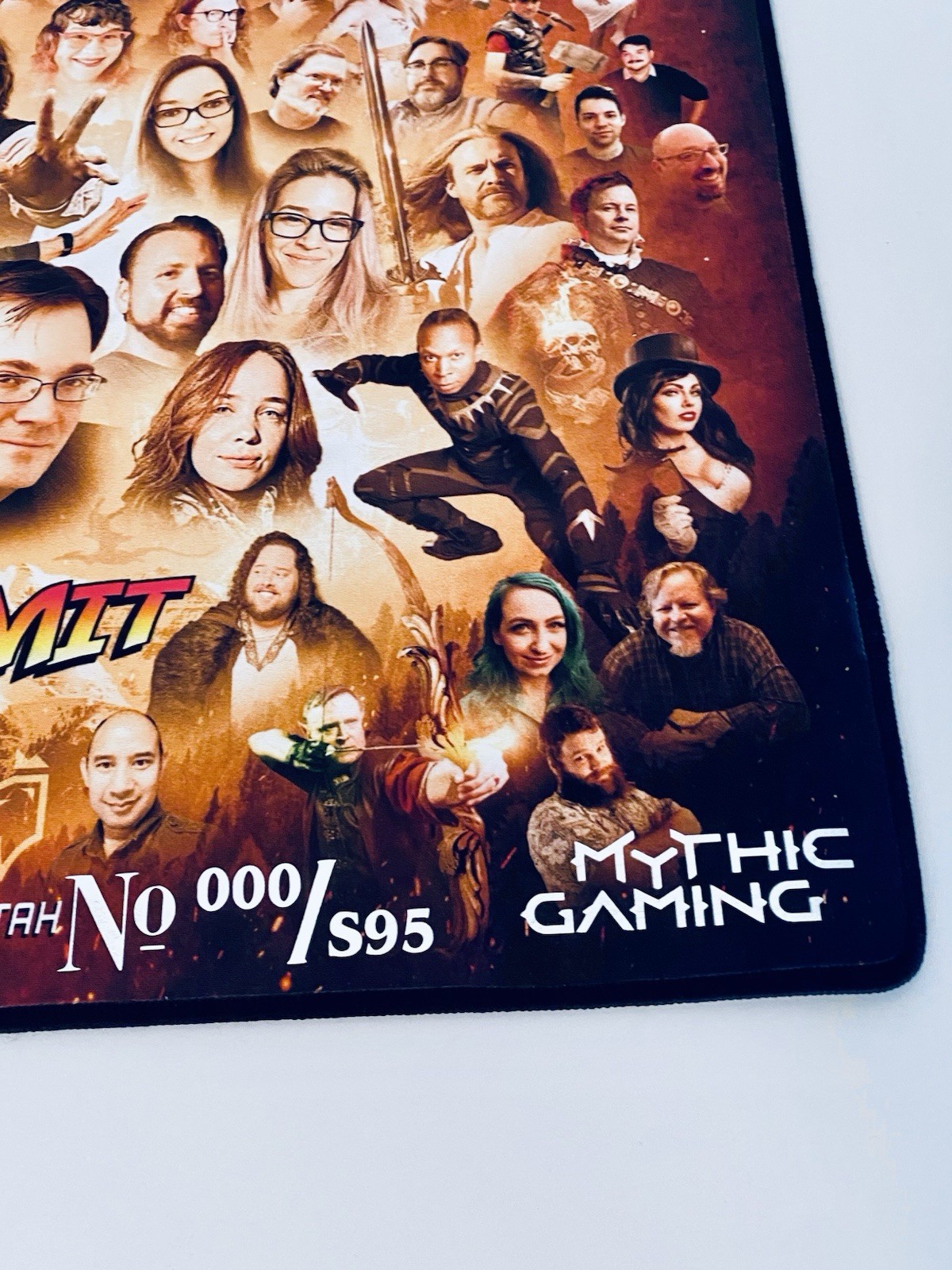 MTG FOIL Black Lotus Playmat The Magic Summit 22 Brandon Sanderson Mythic Gaming view 3