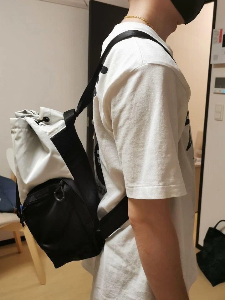 Y-3 мини рюкзак, унисекс, нейлона, белый и черный. - Изображение 4 из 4