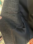 BANANA REPUBLIC Mens Dark Charcoal Plaid Wool-Blend Tapered Fit Blazer NWT 42R — photo 4