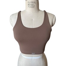 SET Active Luxform Scoop Y Sports Bra in Brown Size XS XSmall