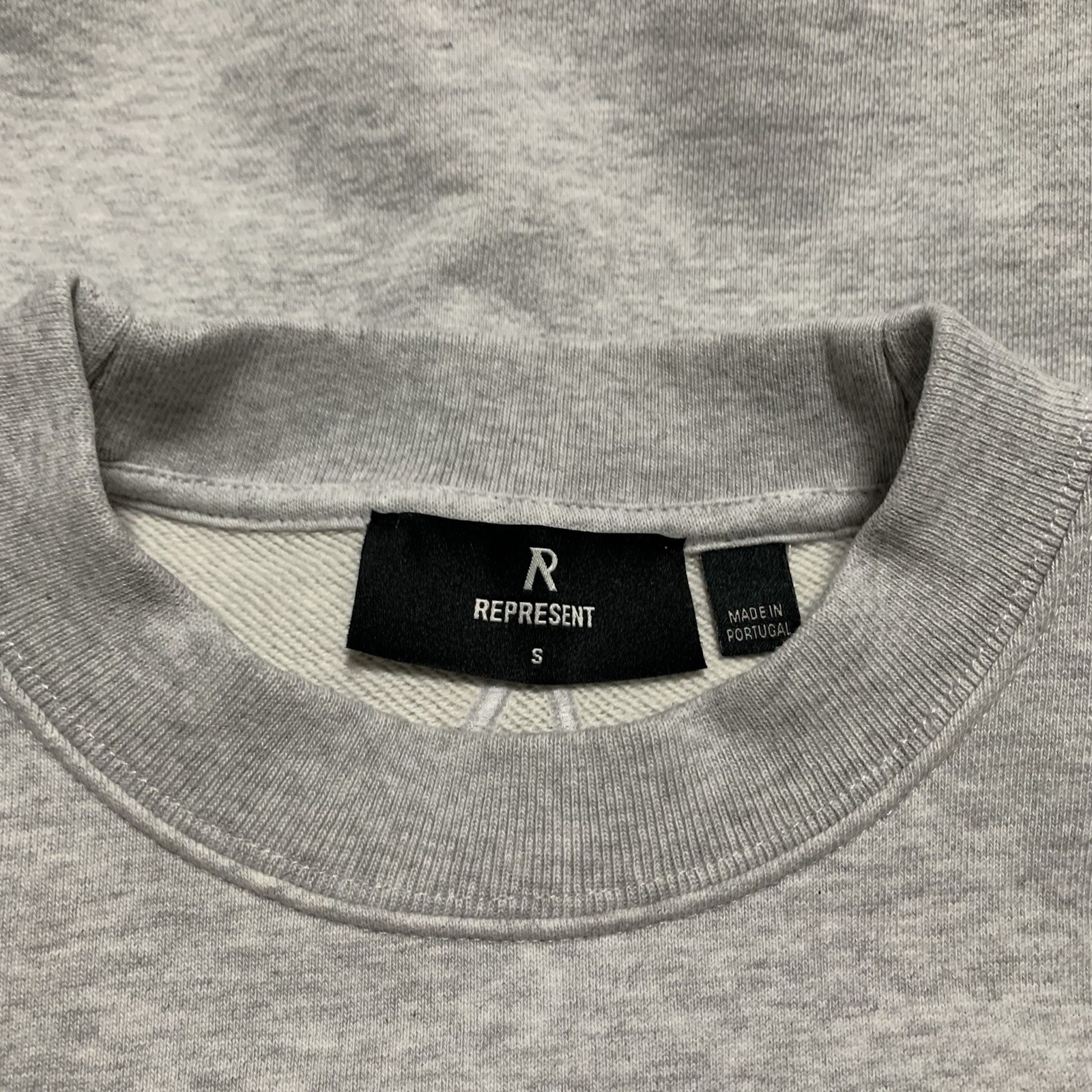 Represent Small Initial Ice Grey Marl Oversized S… - image 3