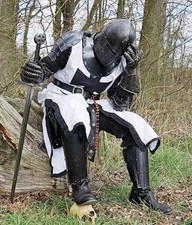 Medieval Black Templar Knight Full Body Set Armour Cosplay Halloween Suit