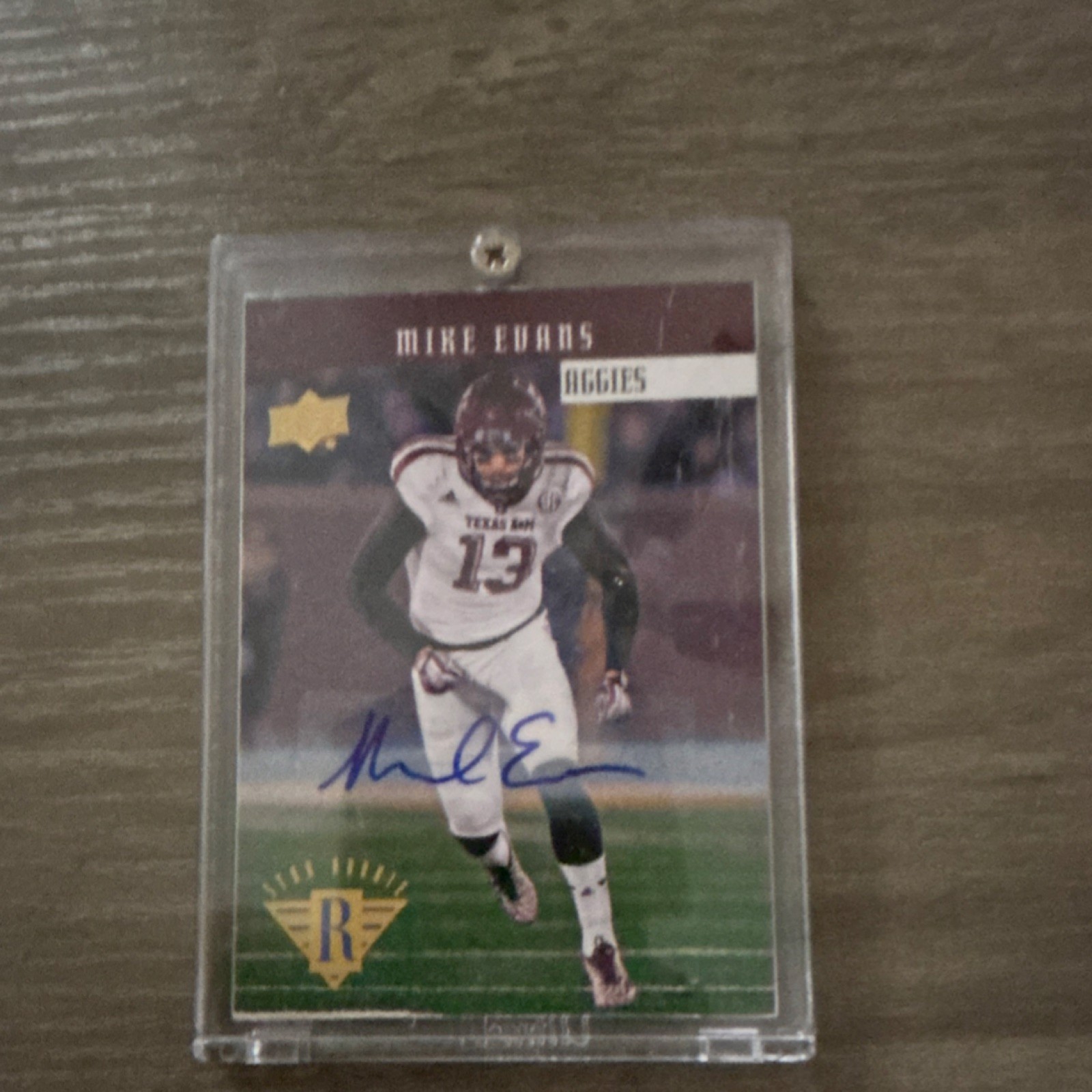 Mike Evans Upper Deck 1994 UD Tribute Star #9460 Autograph