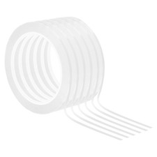 1/8" Whiteboard Tape, 6 Pack Thin Dry Erase Tape for Graphic Chart Marking DI...