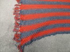 Lot of 2 VTG Handmade Crochet Throw Blankets Quilts Horizontal w/ Fringe 69"x45" — photo 3