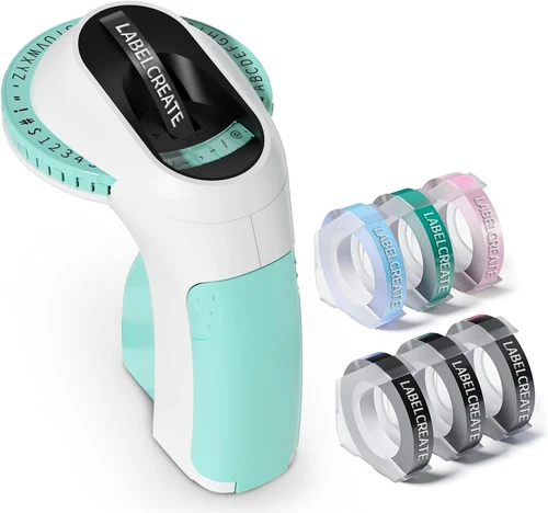 Phomemo Embossing Label Maker with 6 PCS Label Tapes 3/8" for Dymo Omega Xpress - Picture 16 of 20