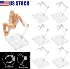 10 × Adjustable Action Figure Display Holder Base Doll Model Support Stand USA