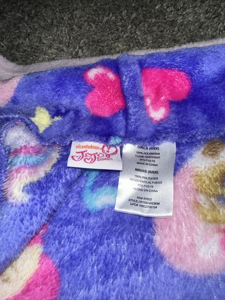 Roupão de Banho Nickelodeon Meninas JoJo Siwa Tamanho 6, Disney Frozen Banheiro Tamanho 4 Mais - Imagem 3 de 4
