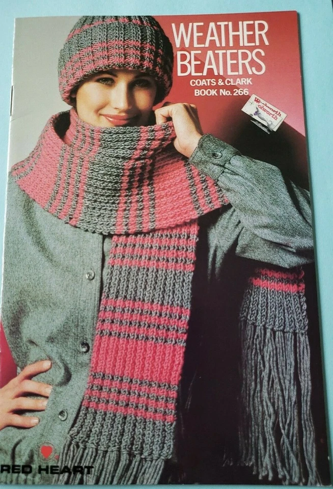 Knit & Crochet - WEATHER BEATERS - Coats & Clark Vintage Booklet 1977 - Image 2 of 4
