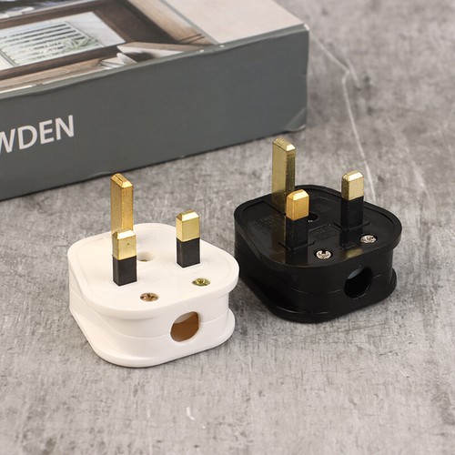 UK British Mains Square Pin Plug 3 Pin 13A Plug Grounded 230V 3Pin Fused Adaptor - Photo 11/14