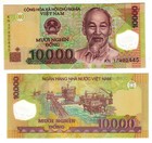 Banknote- Vietnam 2003-19, 10,000 Dong, P119 UNC, Ho Chi Minh(F) Sea Platform(R)