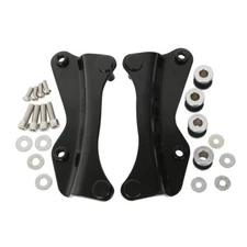 Black 4 Point Docking Hardware Kit Fit For Harley Electra Glide Road Glide 14-25