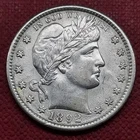 1892 O Barber Quarter 25c High Grade AU - UNC #61100