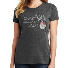 Crazy Succulent Lady T-Shirt Cactus fans 3149