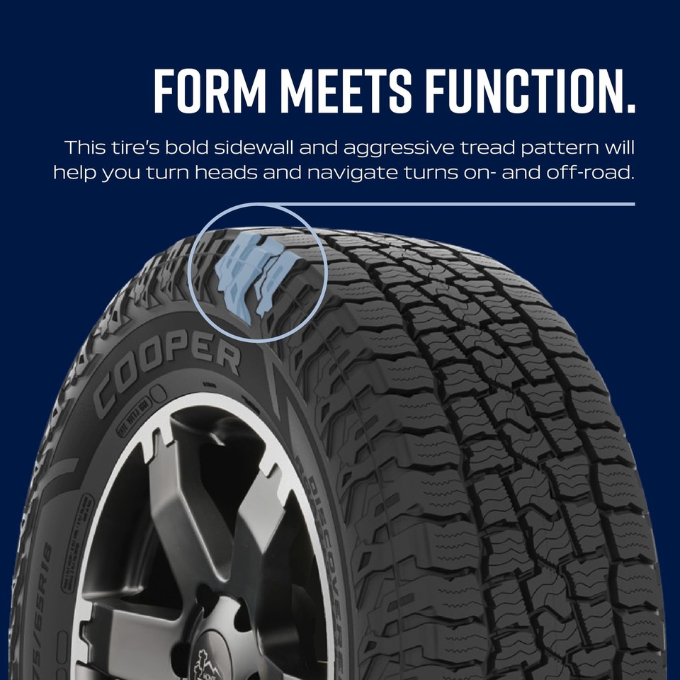 Cooper Discoverer Road and Trail AT All-Terrain Tire, 285/45R22 XL 114H ...