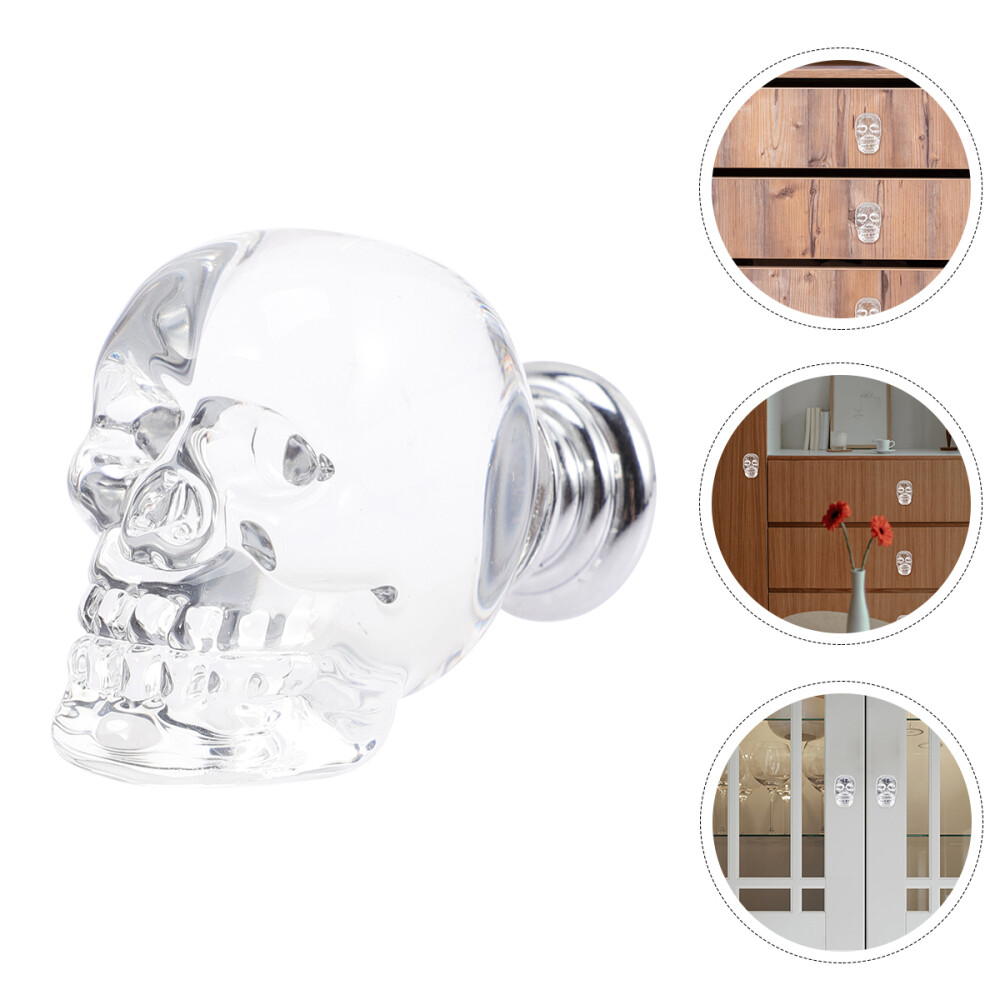 Bathroom Door Knob Knobs For Cabinets and Drawers Closet Skull Pulls Handle-image