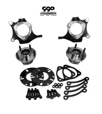 CPP Mustang II IFS 13" Corvette Style 2" Drop Spindle and Hub Kit 5x4.75 - Bild 1 von 4