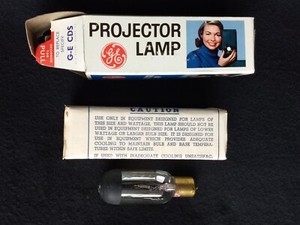 Vtg GE Projector Lamp CDS/CDX 115-125 Volts 100 Watts **Tested - Working*"