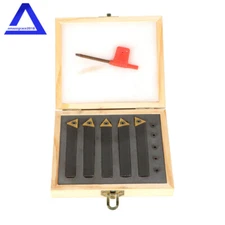 5Pcs 1/2" Indexable Carbide Insert Turning Tooling Bit Holder Set For Lathe