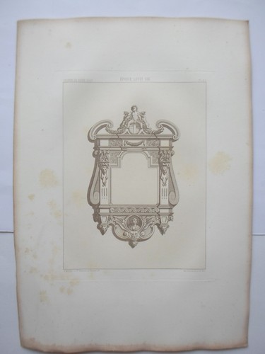 Crispin de Passe 1642 Louis XIII Engraving Decoration Adams Furniture 19th - Picture 2 of 2