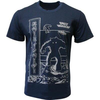 Unisex XS Gaming T-Shirt Alt Schule Space Invaders Schrank Retro Videospiel