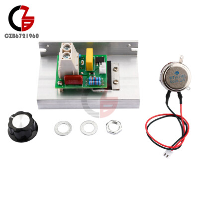 10000W Motor Speed Controller SCR Voltage Regulator Dimmer Thermostat AC 220V