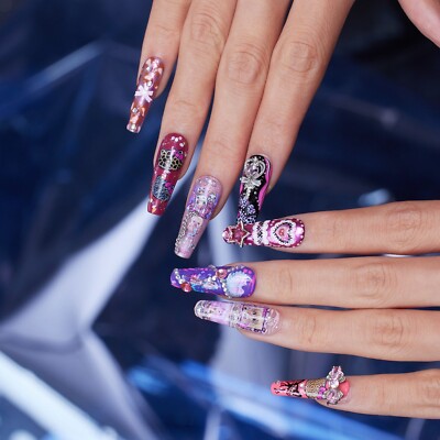 Shibuya Gyar |Press on nails|Handcrafted with Mastery |New Trend for Fashionable