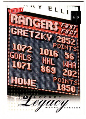 1999-00 U. D. VICTORY LEGACY #430 WAYNE GRETZKY Final Goal Hockey