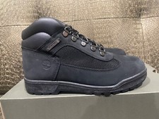 Timberland Big Kid Field Boot-TB0A1ACD Black Nubuck GS SZ 6 NEW