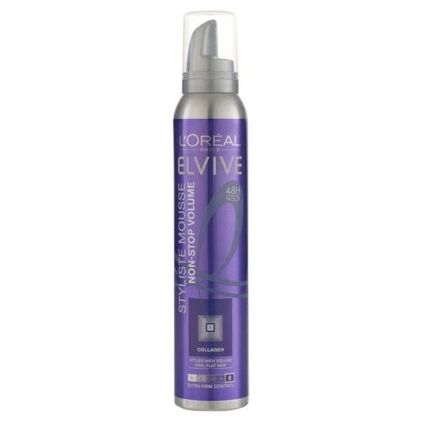 6 x L'Oreal Elvive Styliste Mousse Non-Stop Volume 200ml