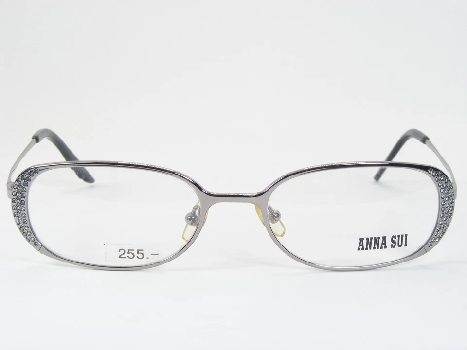 ANNA SUI AS04403 M Prata com Cristais ÓCULOS RAROS EXCLUSIVOS 50-17-135mm Itália - Imagem 2 de 4