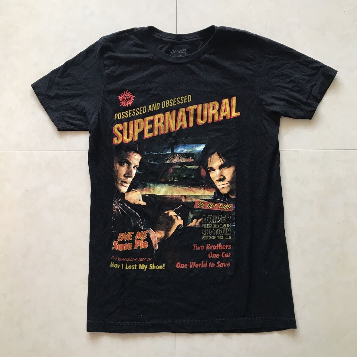 Supernatural Cakehole T-Shirt Adult Supernatural Cakehole T-Shirt Adult