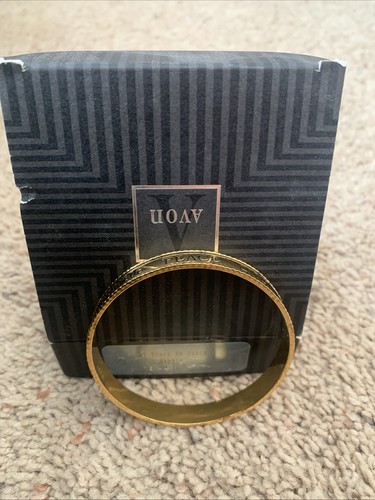 Avon Let There Be Peace Bangle Bracelet Gold Tone Metal 11 Languages 3" Diameter